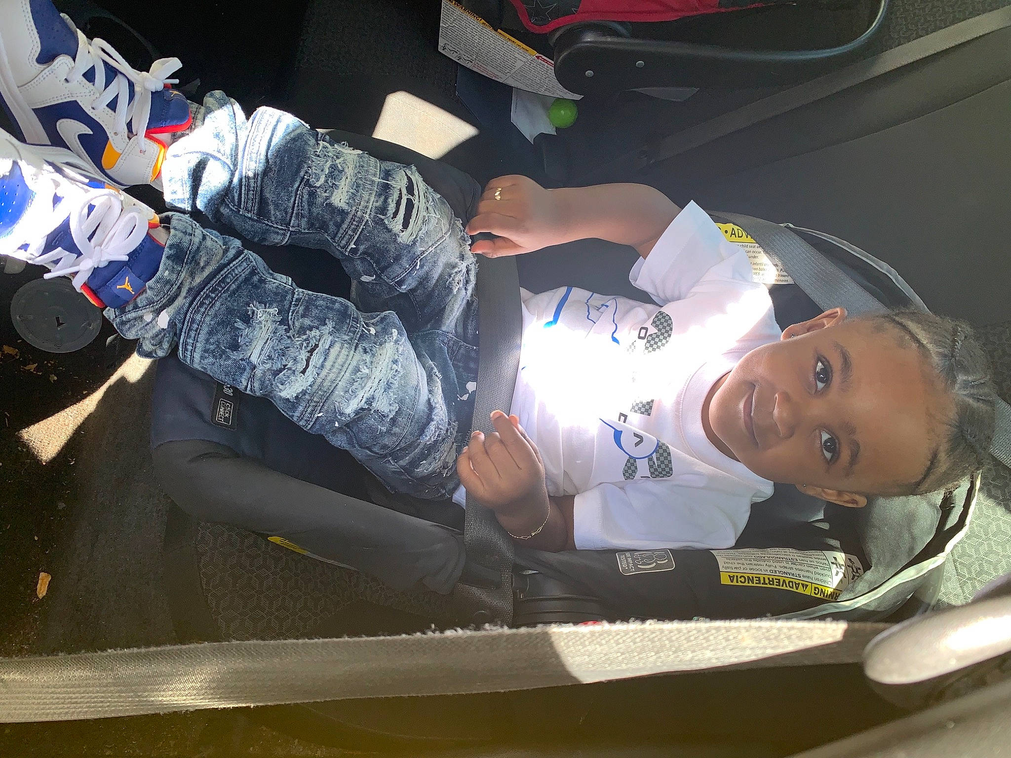 Jamal is registered to the contest to win money with this photo: joy, person