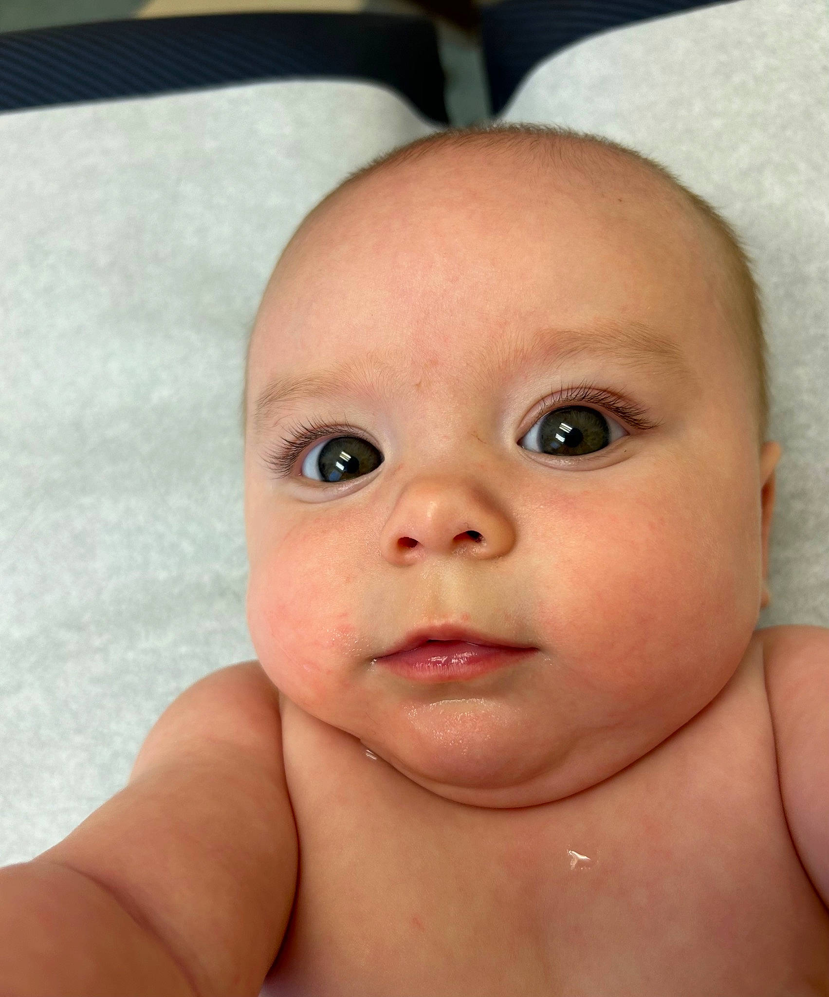 Ellie joined the competition — help win amazing prizes! baby, baby_bathing, bathing, cheek, chest, eye, eyebrow, eyelash, gesture, happy, human_body, iris, lip, mouth, nail, neck, nose, person, skin, thumb