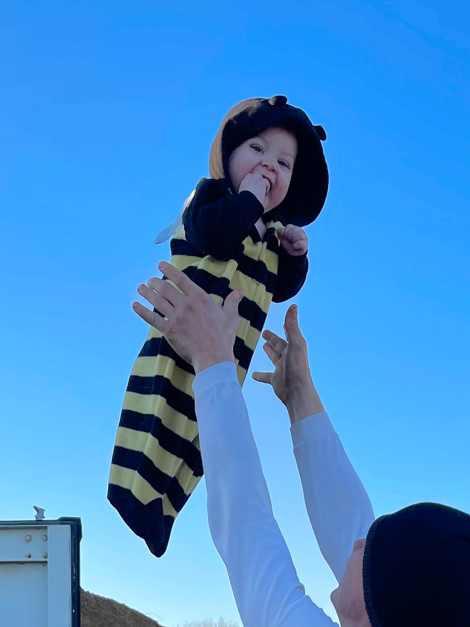 Karlee joined the competition — help win amazing prizes! arm, elbow, electric_blue, eyewear, fashion_accessory, flash_photography, formal_wear, fun, gesture, glove, happy, human_leg, landscape, pattern, people_in_nature, person, sky, sleeve, thumb, travel