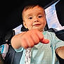Alyan joined the competition — help win amazing prizes! toddler, child, face, hand, car_interior, seat, window, sky, striped_shirt, young_child, person, portrait, indoor, seatbelt, curious, close_up, baby, automobile, casual_clothing, playful