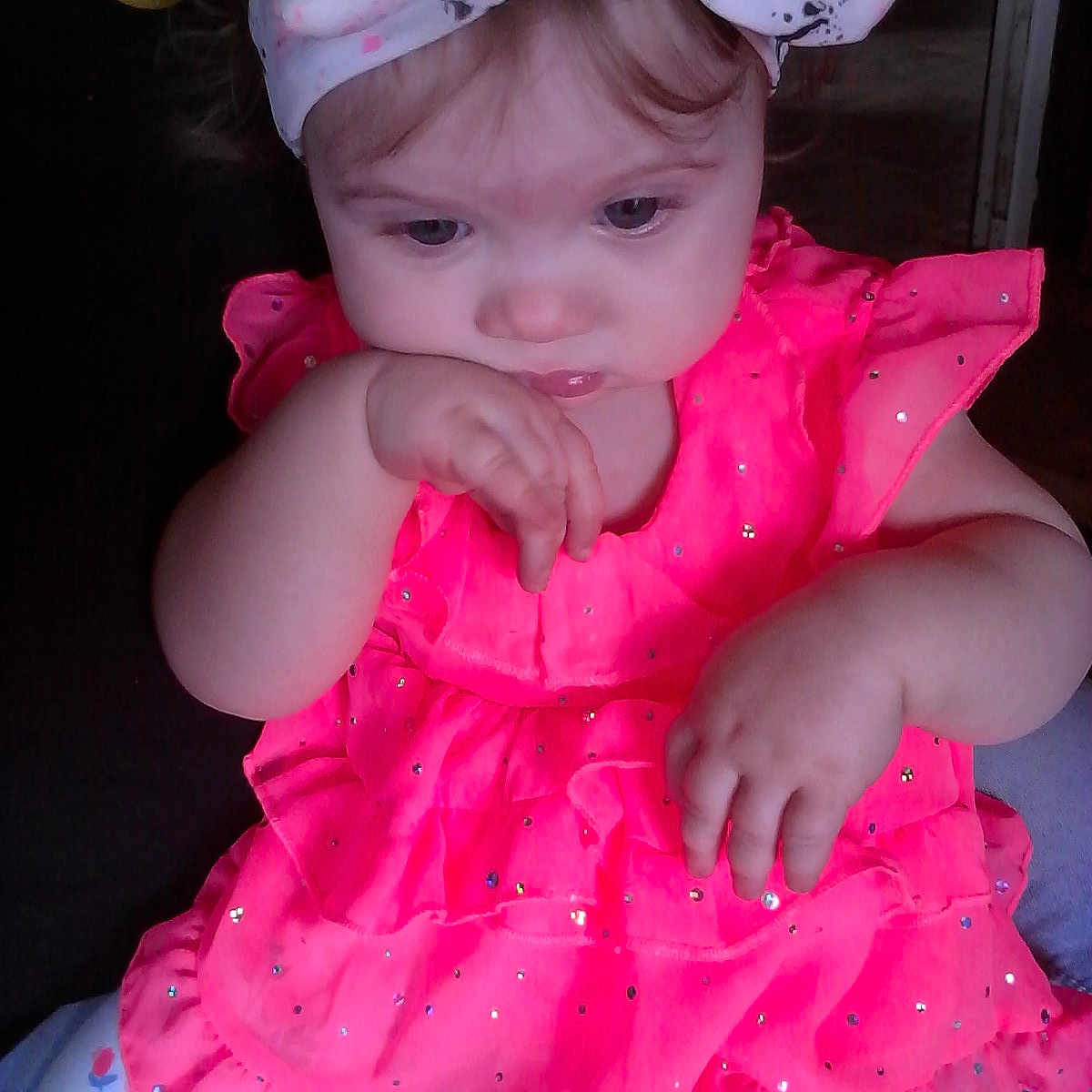 Sophie joined the competition — help win amazing prizes! accessories, baby, blouse, bodypart, clothing, coat, costume, cushion, dress, face, glasses, hat, head, headband, homedecor, mouth, person, photography, portrait, sunglasses