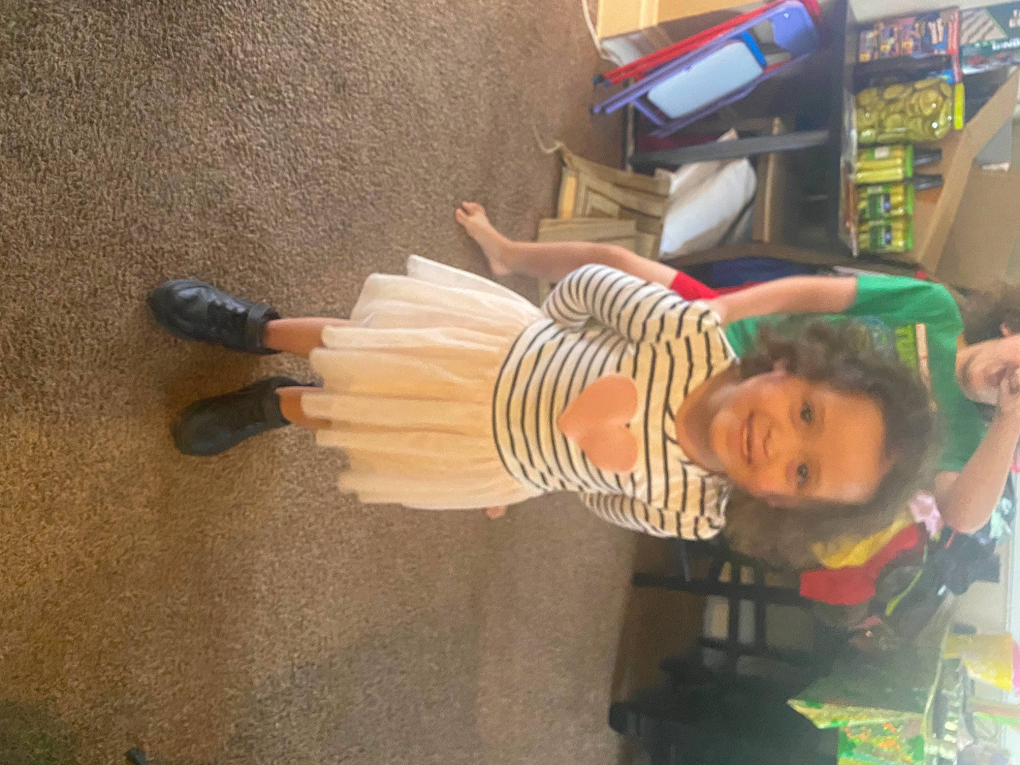 Daisey joined the competition — help win amazing prizes! baby, child, fun, joy, leisure, person, play, room, toddler, wood, wrist