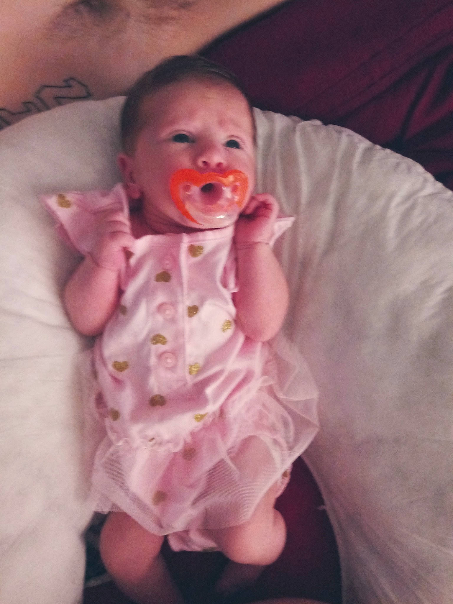 Lillyana joined the competition — help win amazing prizes! baby, cheek, child, eye, face, facial_expression, fun, head, lip, mouth, nose, person, pink, skin, smile, toddler