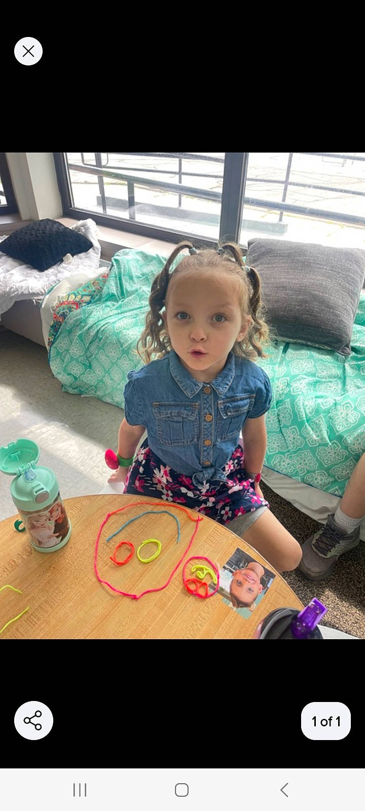 Jazmyn is registered to the contest to win money with this photo: baby, baby_toddler_clothing, bottle, child, comfort, couch, event, fun, green, happy, leisure, magenta, pattern, person, play, room, sitting, t_shirt, textile, toddler