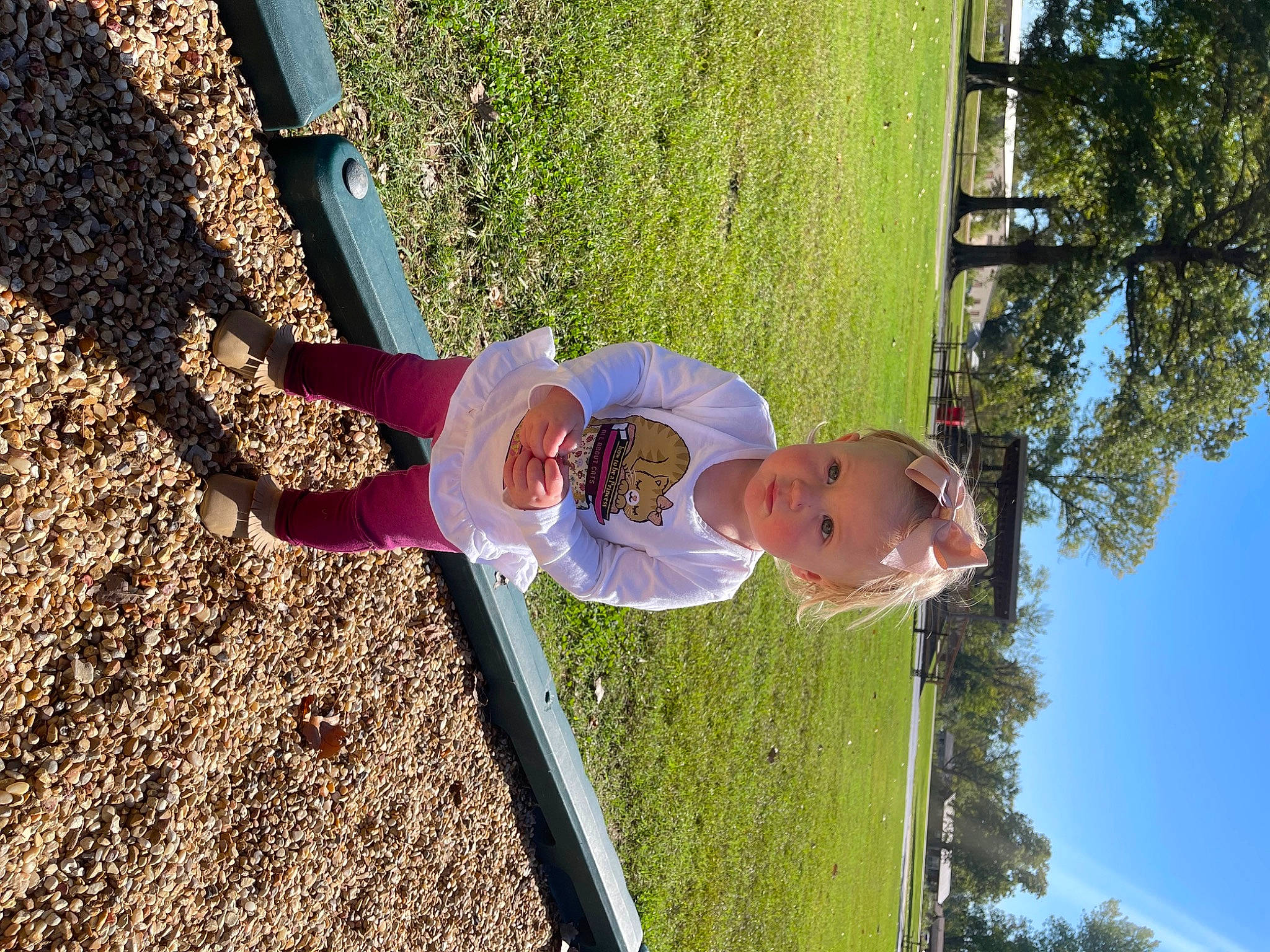 Davey joined the competition — help win amazing prizes! baby, child, fun, grass, happy, hat, landscape, leisure, people_in_nature, person, plant, play, recreation, shadow, sky, soil, sunlight, toddler, tree, woody_plant
