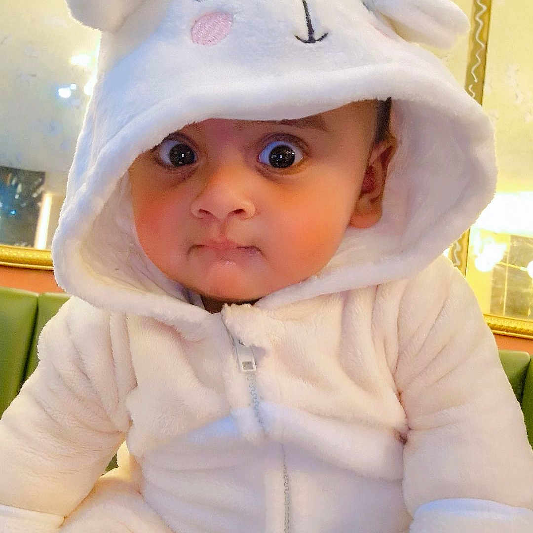 Mohammed Abaan joined the competition — help win amazing prizes! baby, child, cozy, curious, cute, cute_outfit, expression, face, hand, hoodie, indoor, infant, mirror, portrait, reflection, sitting, soft_texture, warm_lighting, white_clothing, wide_eyes