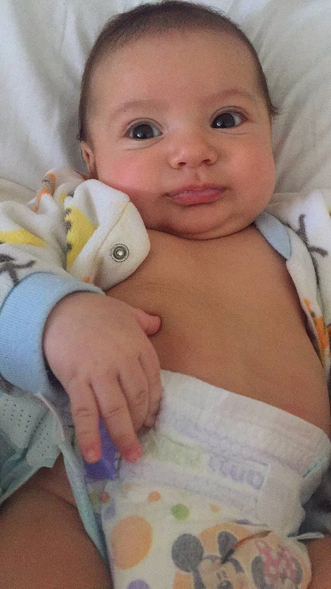 Cristian joined the competition — help win amazing prizes! baby, bedtime, cheek, child, eye, linens, lip, nose, person, skin, toddler