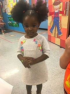 Samia joined the competition — help win amazing prizes! child, costume, entertainment, event, fashion_design, flooring, fun, happy, kindergarten, leisure, magenta, person, photograph, play, recreation, room, snapshot, standing, t_shirt, toddler