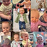 Braelynn joined the competition — help win amazing prizes! baby, child, infant, smiling, cute, collage, clothing, indoor, playing, happy, person, portrait, family, mother, love, pink, jeans, shopping_cart, high_chair, celebration