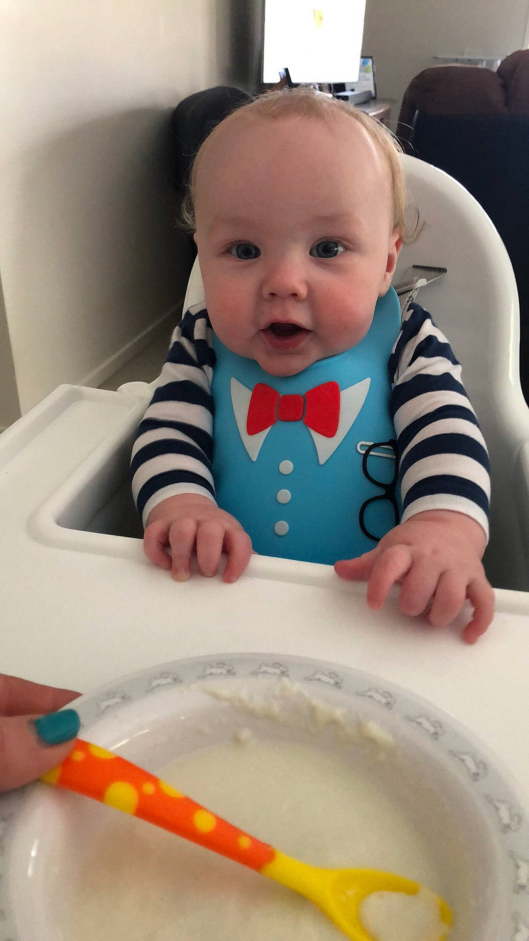 Duncan is registered to the contest to win money with this photo: baby, baby_food, child, comfort_food, eating, food, person, play, toddler