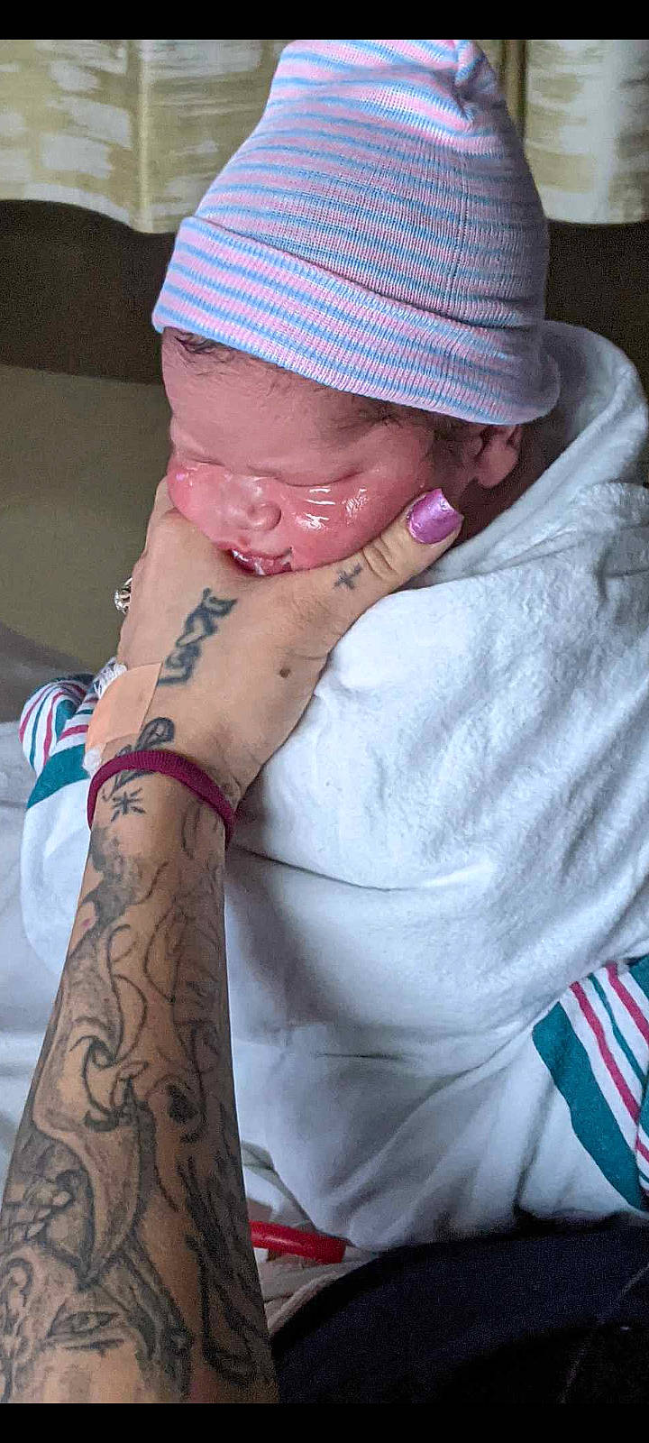 John joined the competition — help win amazing prizes! baby, cap, chest, comfort, cool, elbow, finger, hand, joint, mouth, muscle, neck, person, skin, sleeve, smile, sun_hat, tattoo, temporary_tattoo, toddler