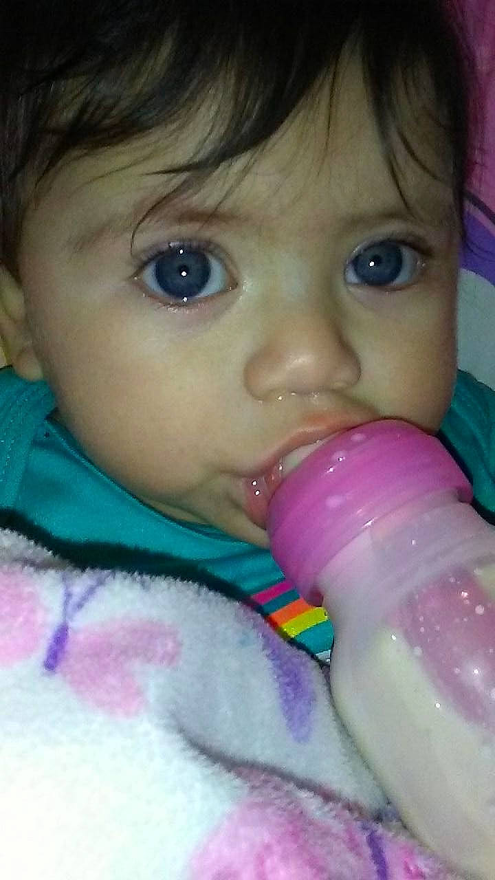 Jaylynn joined the competition — help win amazing prizes! cheek, child, chin, close_up, eye, eyebrow, face, forehead, girl, head, human_hair_color, infant, iris, lip, mouth, nose, person, pink, purple, skin