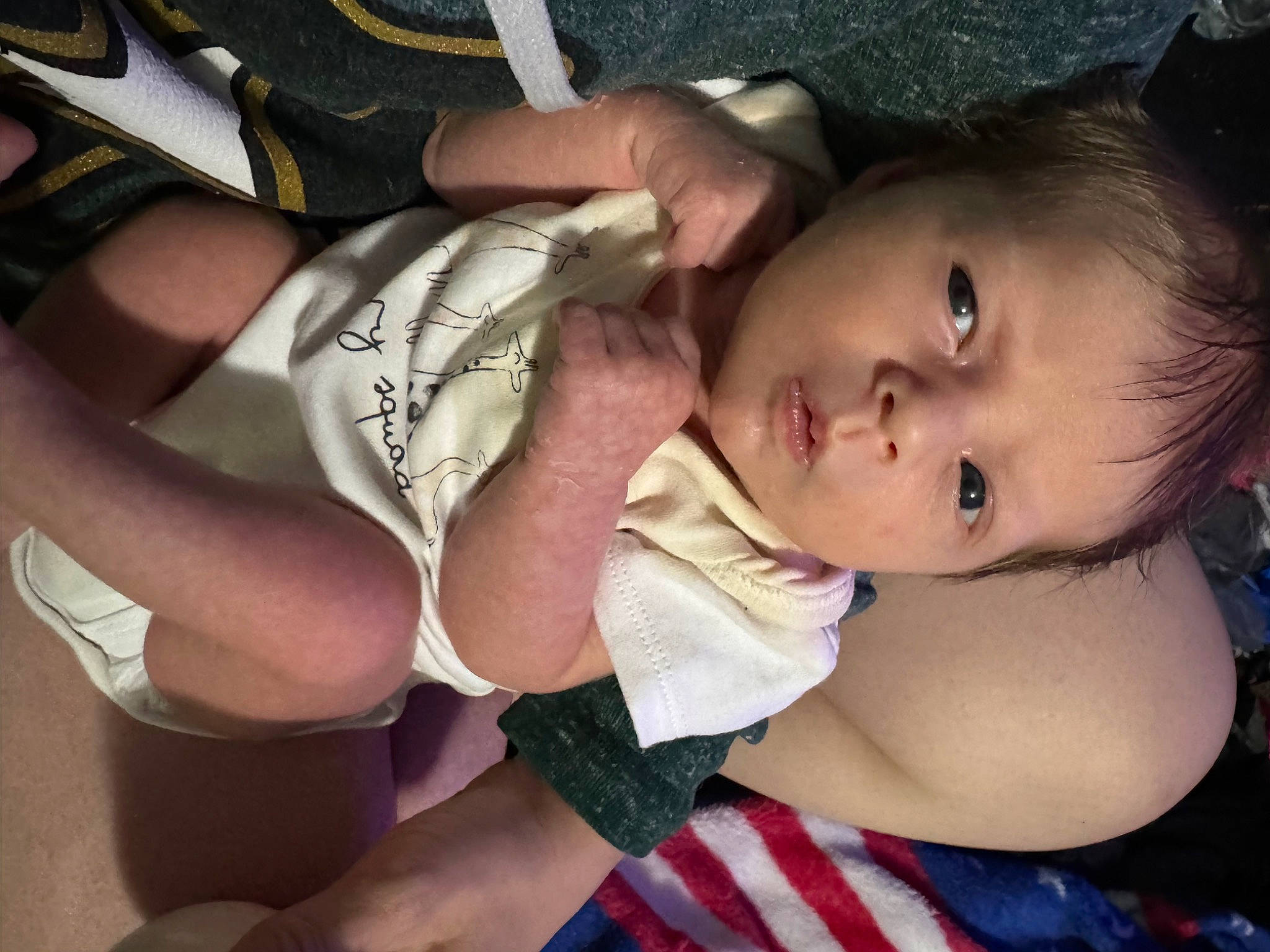 Oaklynn joined the competition — help win amazing prizes! arm, baby, baby_toddler_clothing, black_hair, cheek, comfort, ear, eyelash, facial_expression, finger, gesture, happy, iris, lip, mouth, neck, nose, person, skin, thigh