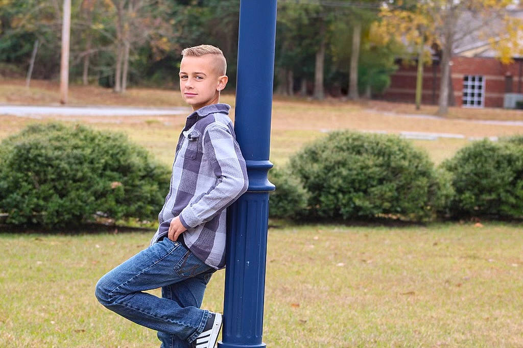 Mason is registered to the contest to win money with this photo: child, city, denim, electric_blue, fun, garden, grass, happy, jeans, leisure, person, plant, portrait_photography, recreation, sitting, sleeve, tree, uniform, vacation, yard