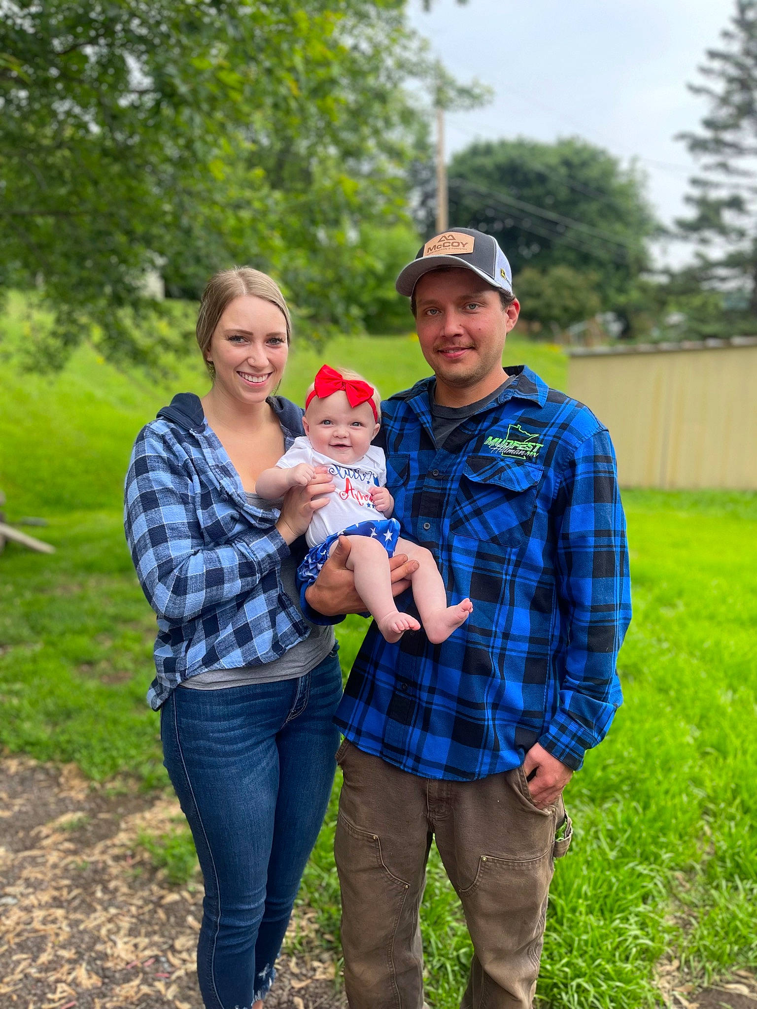 Georgia joined the competition — help win amazing prizes! face, fun, grass, grass_family, grassland, happy, hat, headwear, jeans, joy, landscape, leisure, people_in_nature, person, plaid, plant, recreation, sky, smile, tartan