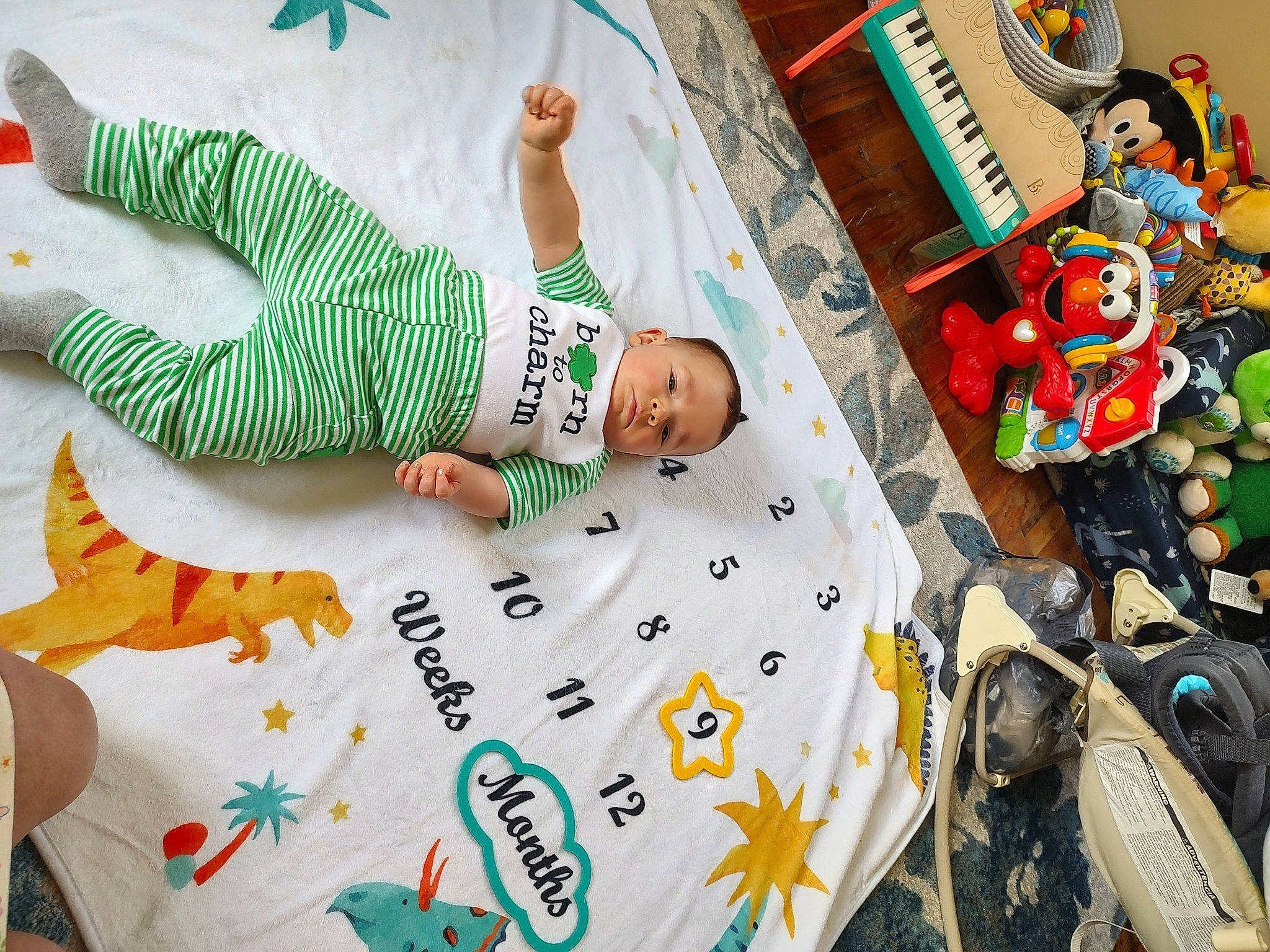 Shiloh Kleiboer joined the competition — help win amazing prizes! baby, baby_products, baby_toddler_clothing, baby_toys, child, fun, happy, leisure, linens, pattern, person, play, product, room, sandal, stuffed_toy, t_shirt, textile, toddler, toy