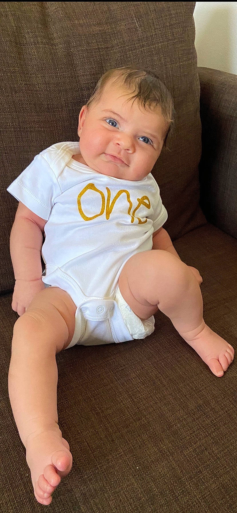 Amariah joined the competition — help win amazing prizes! arm, baby, baby_toddler_clothing, cheek, child, diaper, knee, leg, person, sitting, skin, thigh, toddler