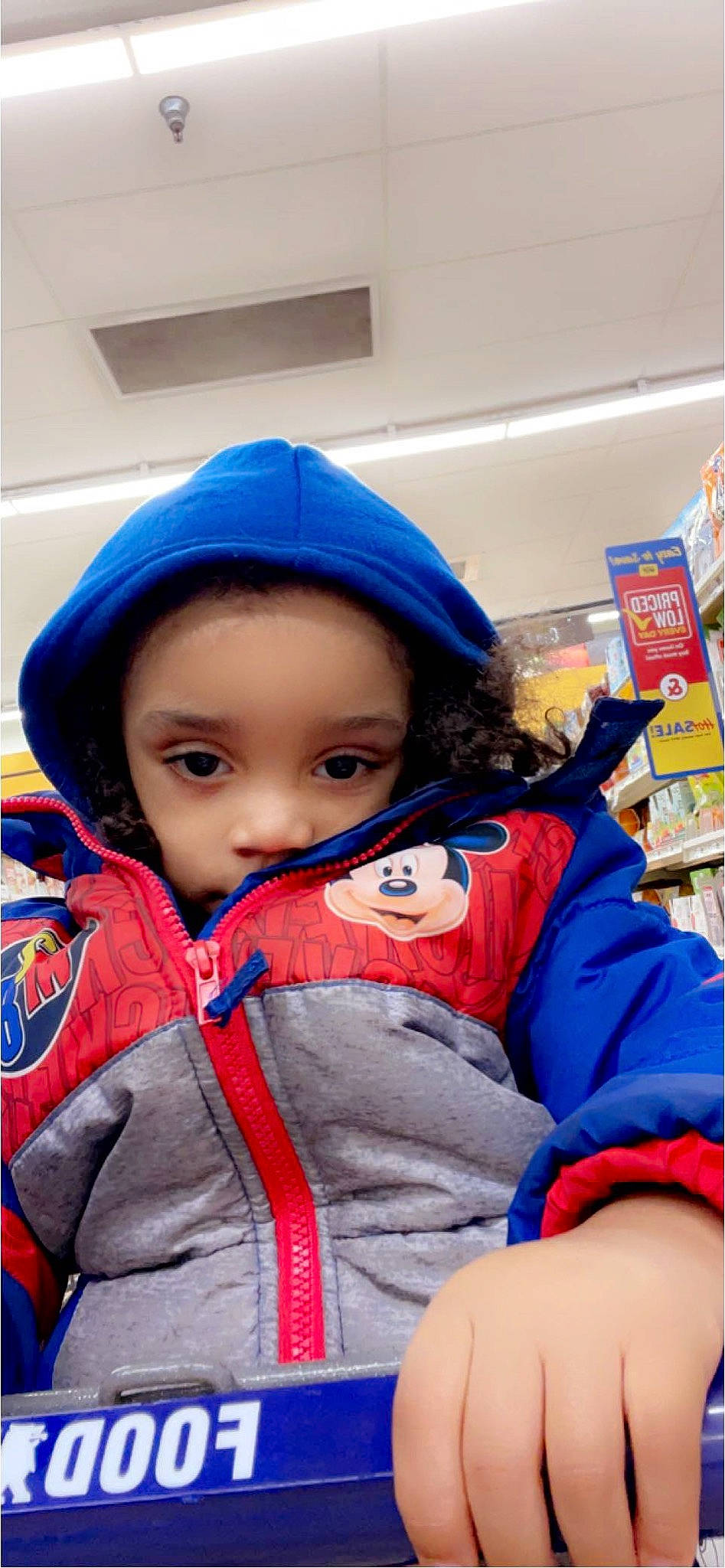 Mario joined the competition — help win amazing prizes! beanie, blue, cap, cheek, child, costume, electric_blue, fun, fur, glove, happy, headwear, jacket, leisure, nose, outerwear, person, personal_protective_equipment, recreation, toddler
