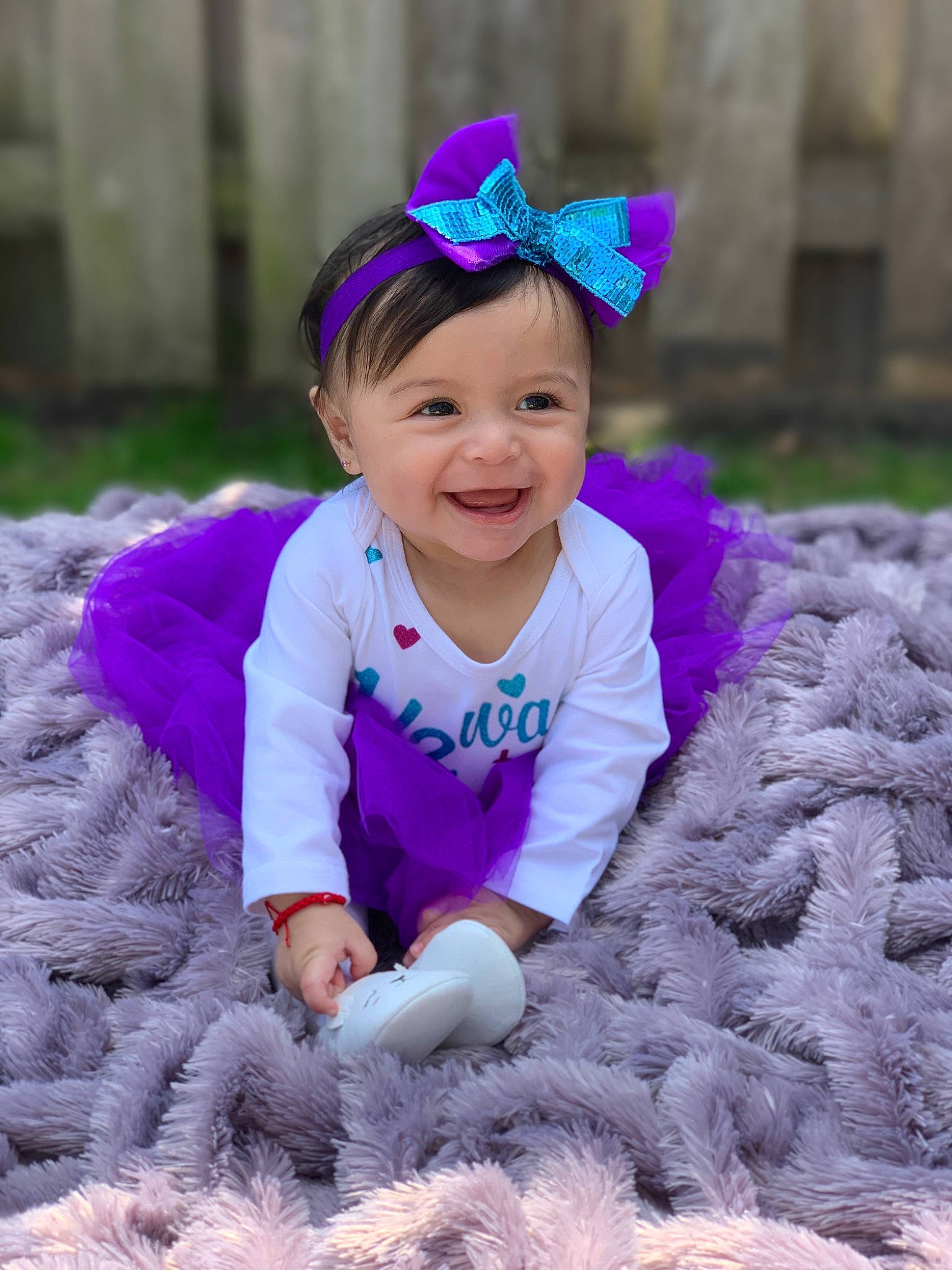 Abella joined the competition — help win amazing prizes! baby, baby_toddler_clothing, child, child_model, costume, costume_accessory, fun, hair_accessory, happy, headgear, headwear, joy, lavender, person, pink, play, purple, smile, toddler, violet