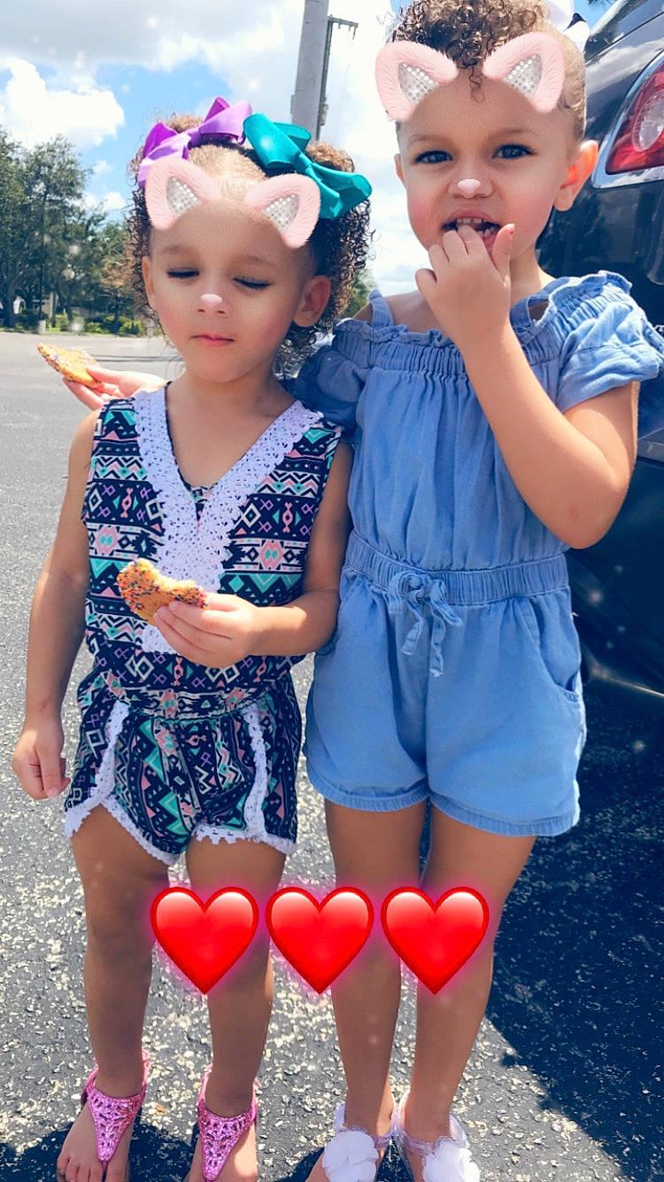 Zeniah joined the competition — help win amazing prizes! blue, child, day, electric_blue, fun, girl, happiness, headgear, jeans, person, pink, play, product, recreation, shorts, smile, summer, toddler, vacation