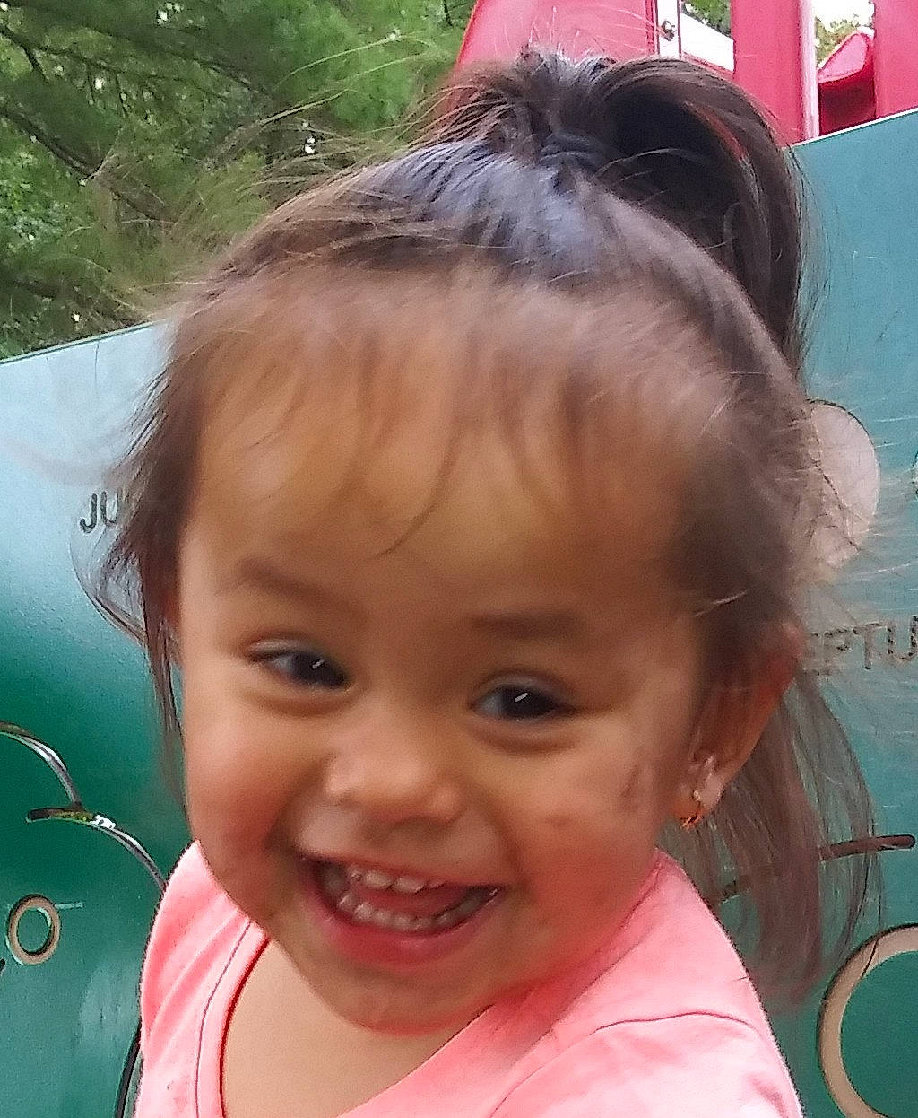 Giselle joined the competition — help win amazing prizes! baby_toddler_clothing, beauty, brown_hair, cheek, child, eyebrow, eyelash, facial_expression, forehead, hairstyle, happy, iris, joy, lip, mouth, nose, organ, person, pink, skin