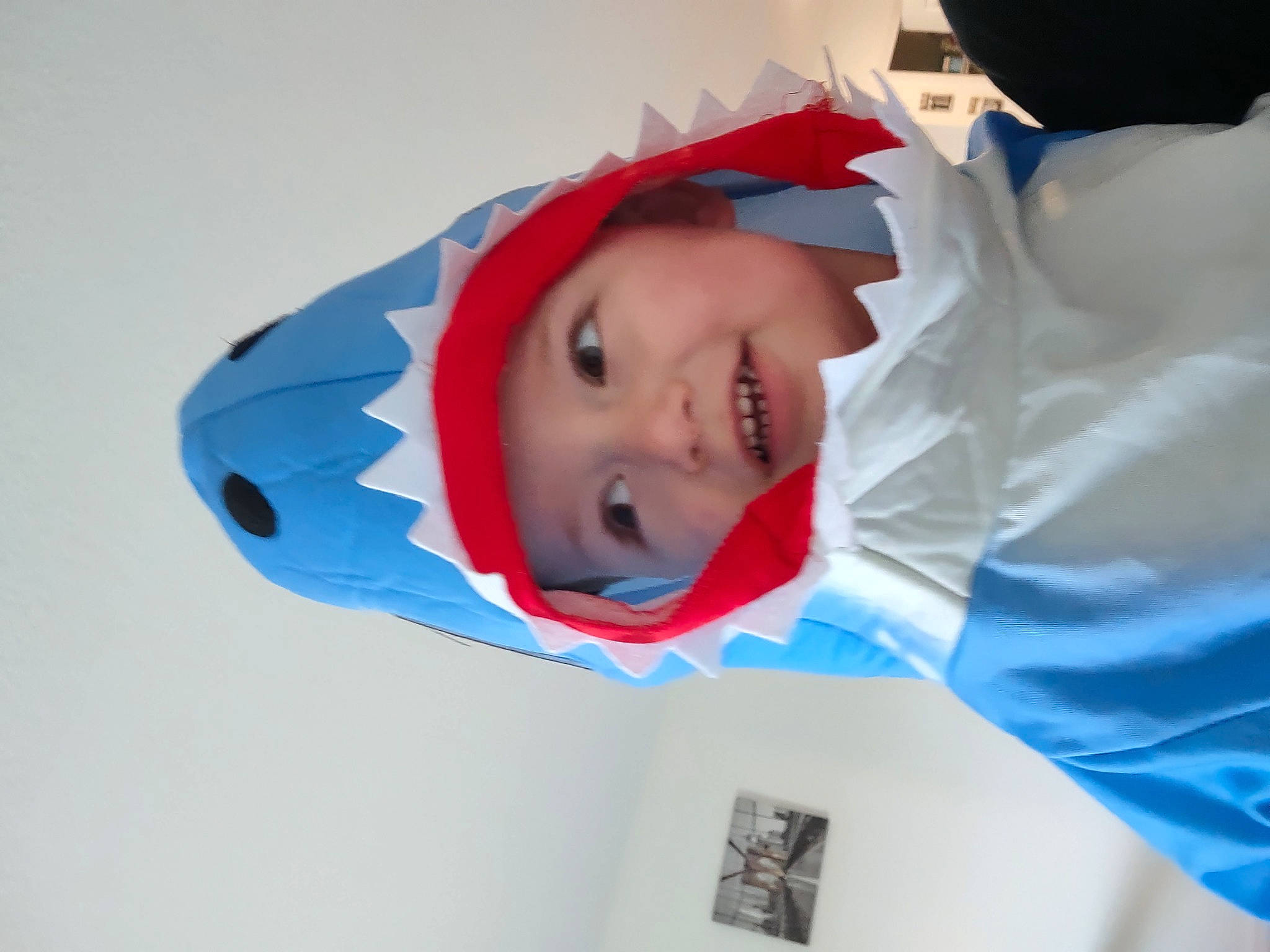 Xavier is registered to the contest to win money with this photo: baby, carmine, child, electric_blue, fun, happy, hat, headgear, headwear, joy, person, personal_protective_equipment, picture_frame, sleeve, smile, toddler, window