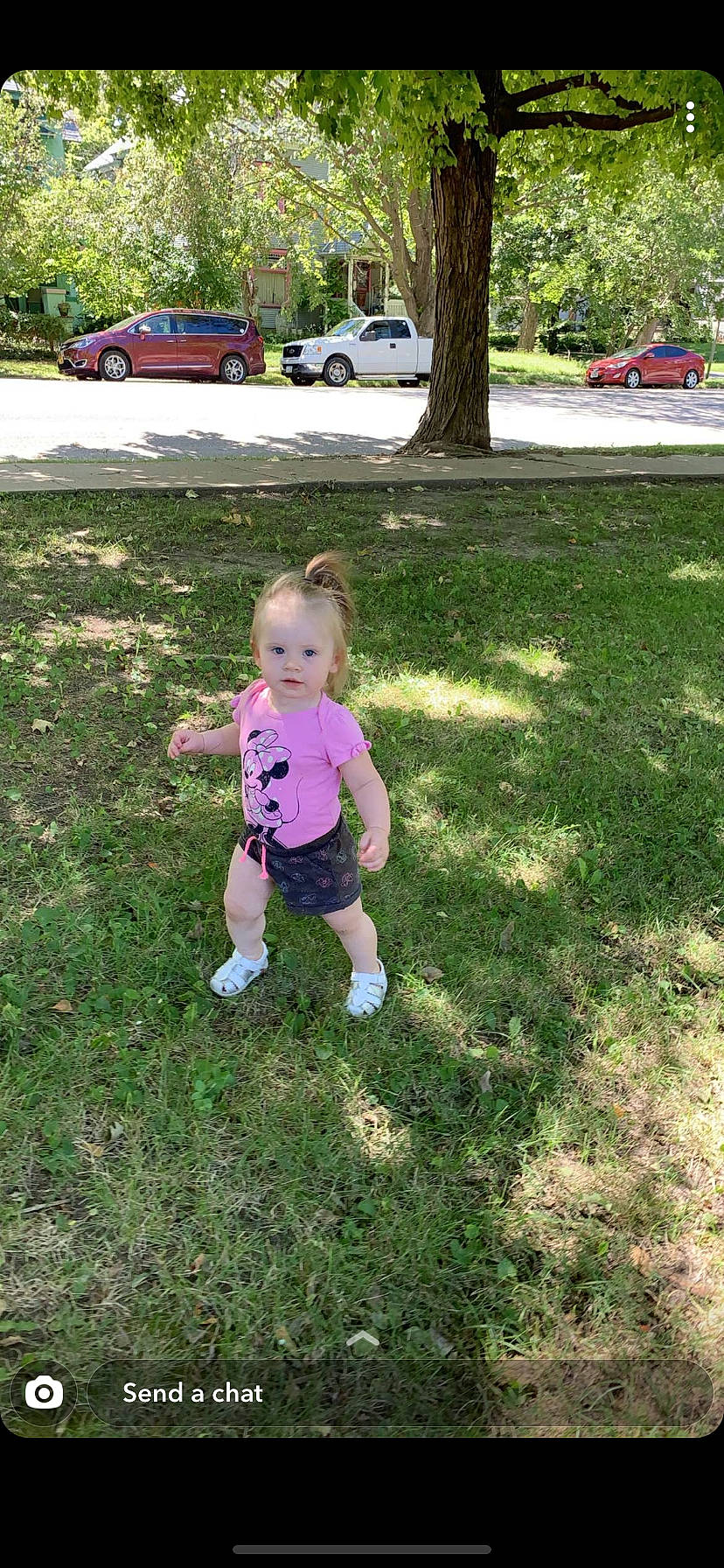 Cambria joined the competition — help win amazing prizes! backyard, child, garden, grass, lawn, person, plant, play, summer, toddler, tree, yard