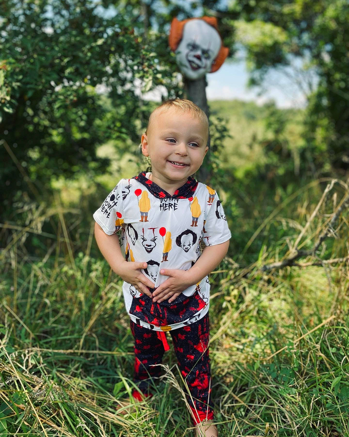Winston joined the competition — help win amazing prizes! baby, baby_toddler_clothing, clothing, eye, face, flash_photography, fun, grass, grassland, happy, head, joy, meadow, pattern, people_in_nature, person, plant, recreation, smile, t_shirt