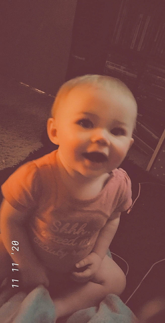 Addison joined the competition — help win amazing prizes! baby, cheek, child, chin, ear, eye, face, facial_expression, forehead, fun, head, lip, neck, nose, person, portrait, skin, smile, toddler