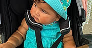 Willow joined the competition — help win amazing prizes! baby, casual, child, curly_hair, cute, hat, infant, monkey, outdoor, pink, playful, portrait, safety_harness, seat, stroller, summer_clothing, sunlight, toddler, toy, turquoise