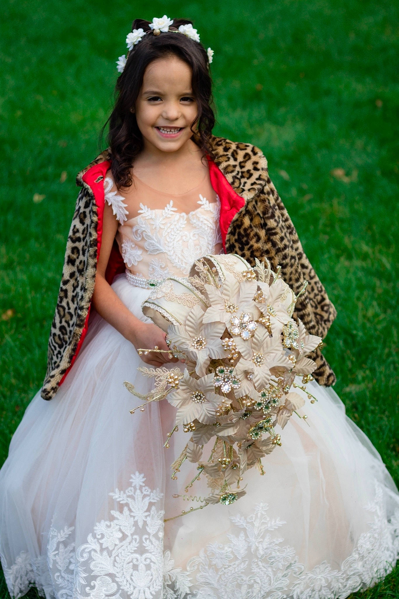 Nicole joined the competition — help win amazing prizes! bridal_accessory, bridal_clothing, bridal_party_dress, bride, ceremony, child, clothing, dress, event, flower_girl, gown, hair_accessory, hairstyle, headpiece, joy, lady, long_hair, marriage, person, photo_shoot