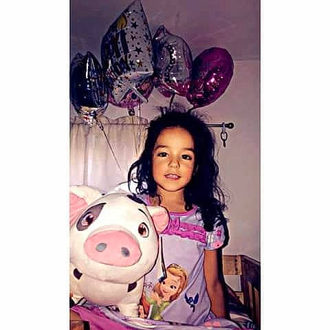 Nicole joined the competition — help win amazing prizes! ear, hair_accessory, head, headgear, person, pink, product, purple, toddler, violet