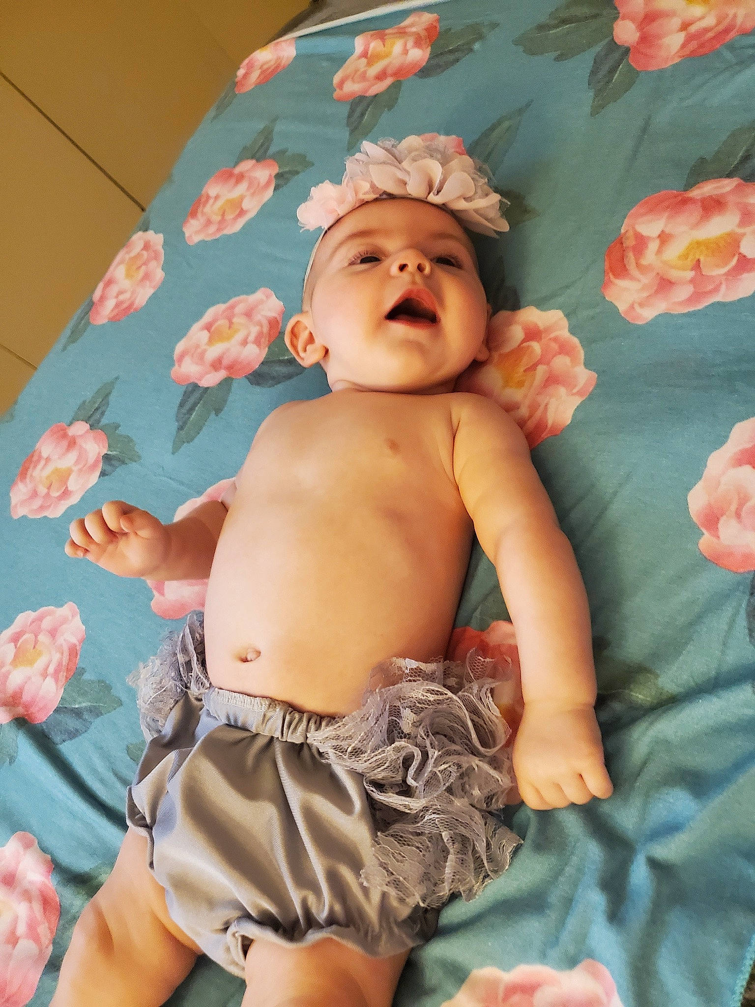 Kaylynn is registered to the contest to win money with this photo: abdomen, baby, baby_toddler_clothing, barechested, cheek, chest, comfort, diaper, eye, fun, happy, headwear, human_body, mouth, person, pink, skin, stomach, thigh, thumb