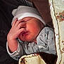 Adeline joined the competition — help win amazing prizes! newborn, baby, infant, sleeping, blanket, hat, hand, face, cozy, wrapped, closeup, cute, soft, warm, clothing, indoors, resting, peaceful, portrait, child