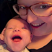Leo joined the competition — help win amazing prizes! adult, baby, candid, cheerful, closeup, clothing, expression, face, glasses, happy, head, indoor, infant, joyful, love, person, portrait, skin, smile, warmth