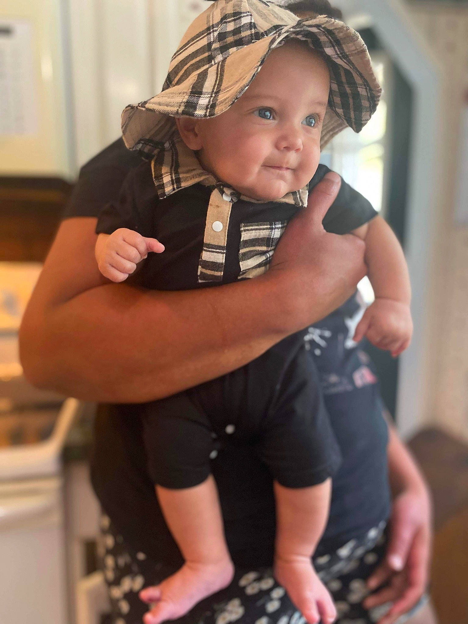 Jalen is registered to the contest to win money with this photo: baby, baby_carriage, baby_products, baby_toddler_clothing, cap, child, eye, face, finger, fun, gesture, hand, happy, headwear, pattern, person, shorts, skin, sleeve, thigh