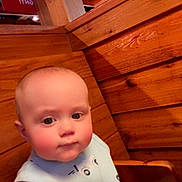 Colsen joined the competition — help win amazing prizes! arm, baby, casual, child, clothing, expression, eyes, face, furniture, head, indoor, infant, light, person, restaurant, seat, shorts, sitting, skin, wooden_booth