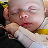 Delaney joined the competition — help win amazing prizes! baby, sleeping, infant, peaceful, closeup, hand, face, skin, soft, rest, cozy, child, person, cute, newborn, pink, clothing, nap, relax, portrait