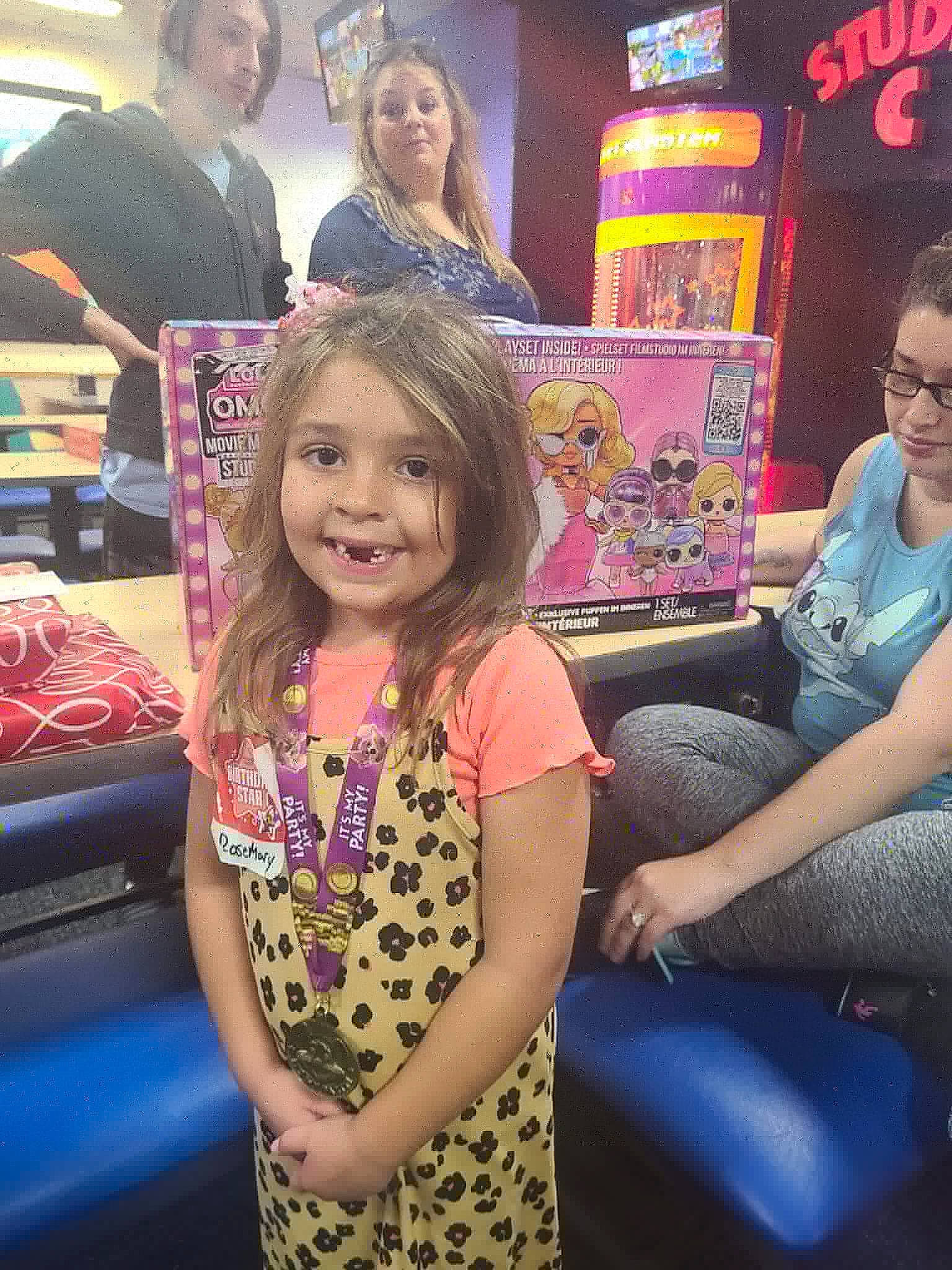 Rosemary joined the competition — help win amazing prizes! beauty, blond, chair, child, event, face, fashion_design, fun, happy, joy, leisure, magenta, organ, person, pink, purple, recreation, room, smile, summer