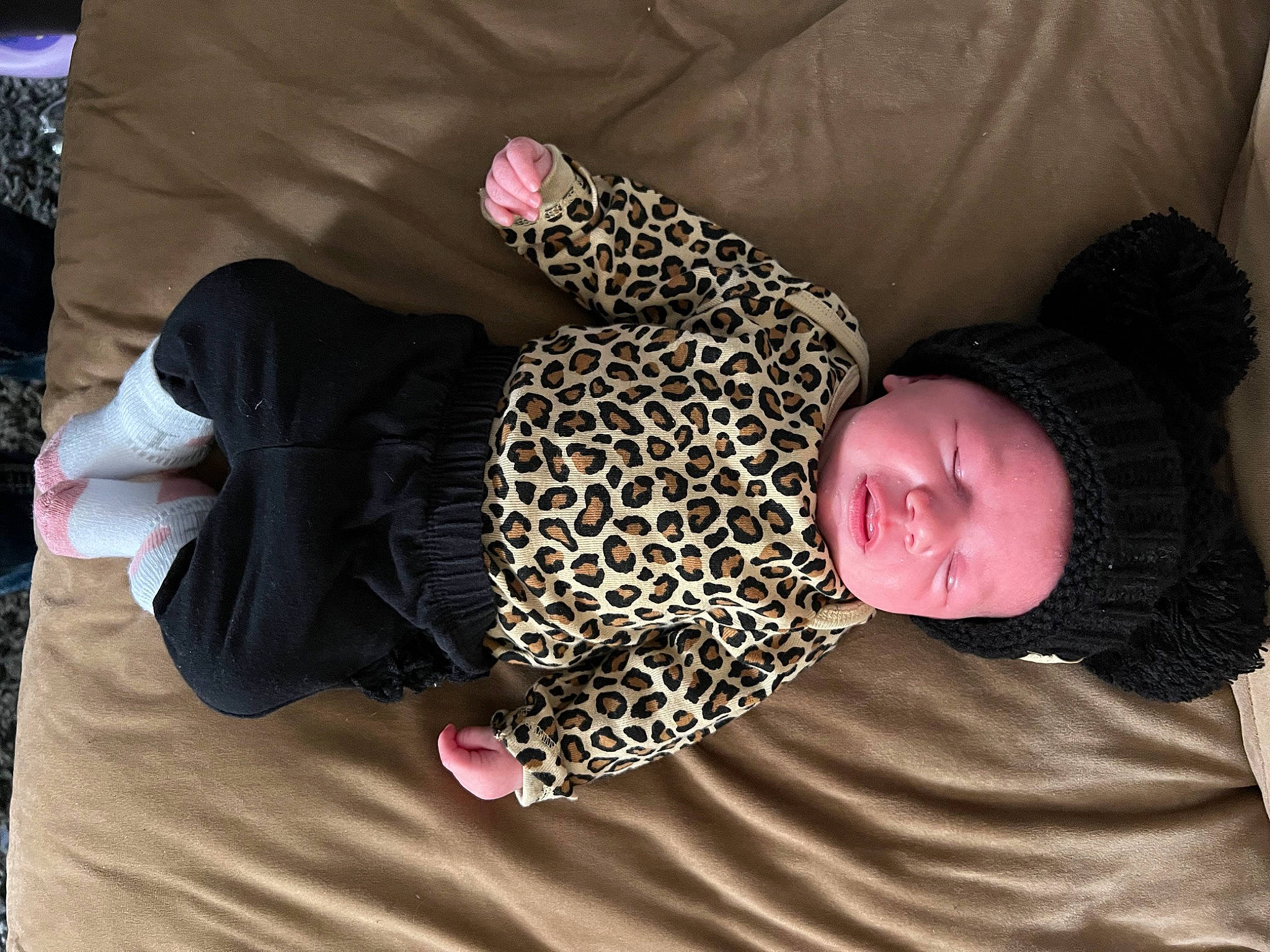 Raelynn joined the competition — help win amazing prizes! baby, baby_products, baby_sleeping, baby_toddler_clothing, bed, child, comfort, flooring, fun, grass, headwear, linens, nap, pattern, person, pink, room, sitting, sleep, toddler