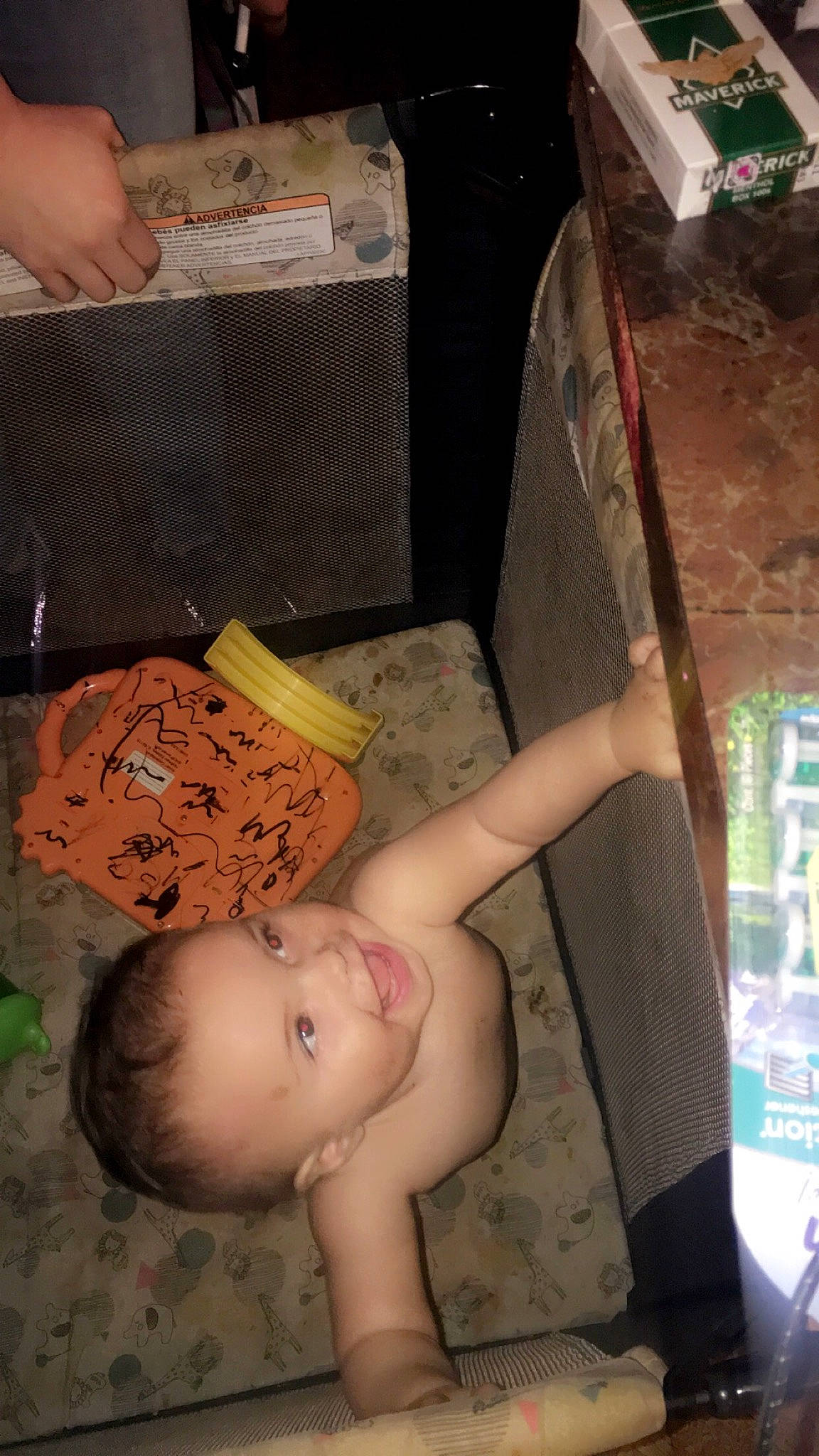 Izabella is registered to the contest to win money with this photo: abdomen, baby, baby_products, chair, chest, child, comfort, finger, flesh, flooring, fun, human_leg, mammal, mouth, person, room, sitting, thigh, toddler, trunk