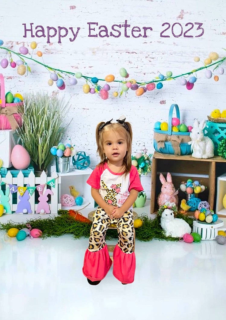 Hensley joined the competition — help win amazing prizes! baby_toddler_clothing, child, easter, event, fashion_design, floral_design, font, happy, holiday, jewellery, magenta, party, party_supply, pattern, person, pink, play, room, sock, toddler