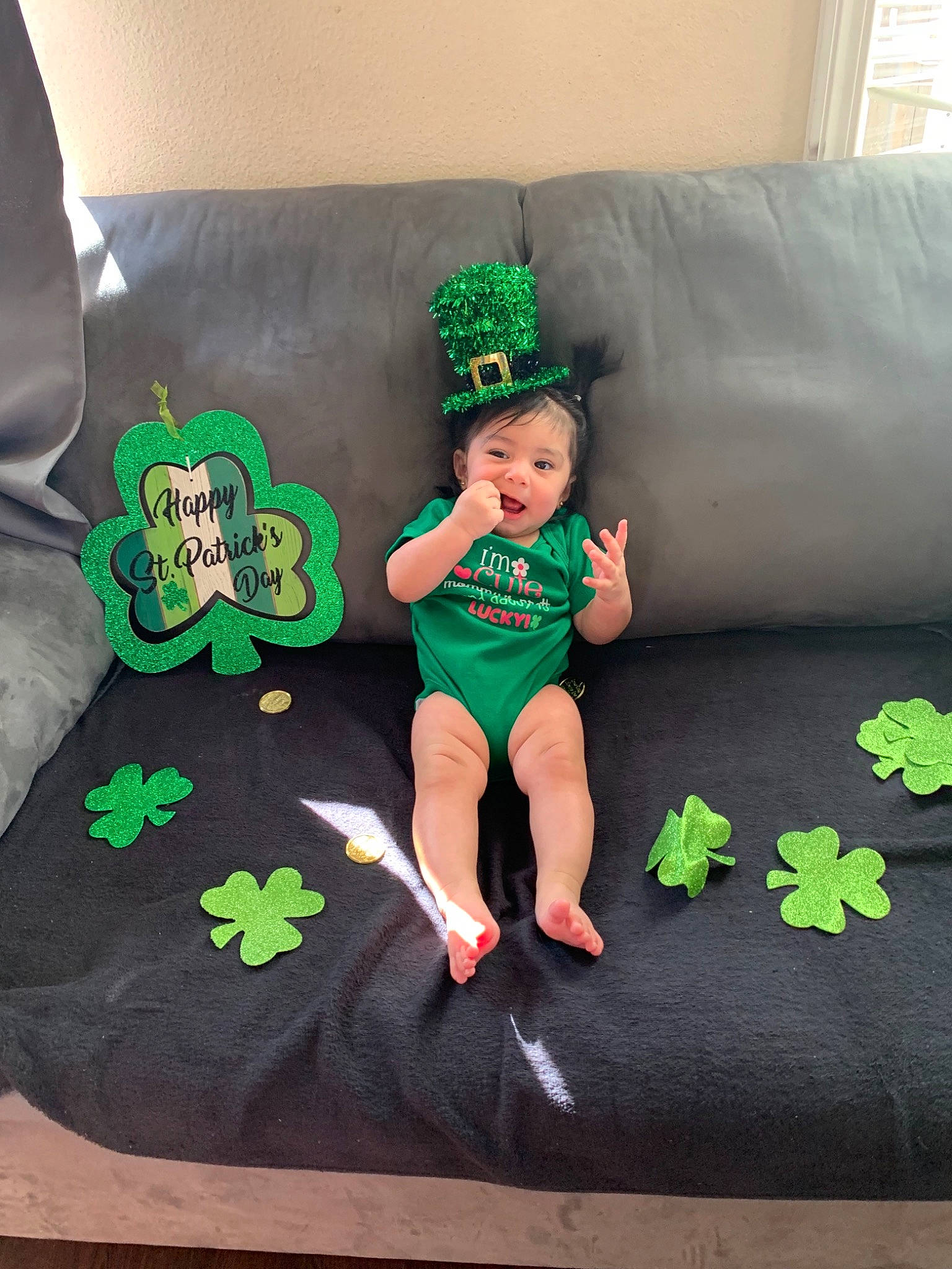 Jessie is registered to the contest to win money with this photo: green, person, saint_patricks_day