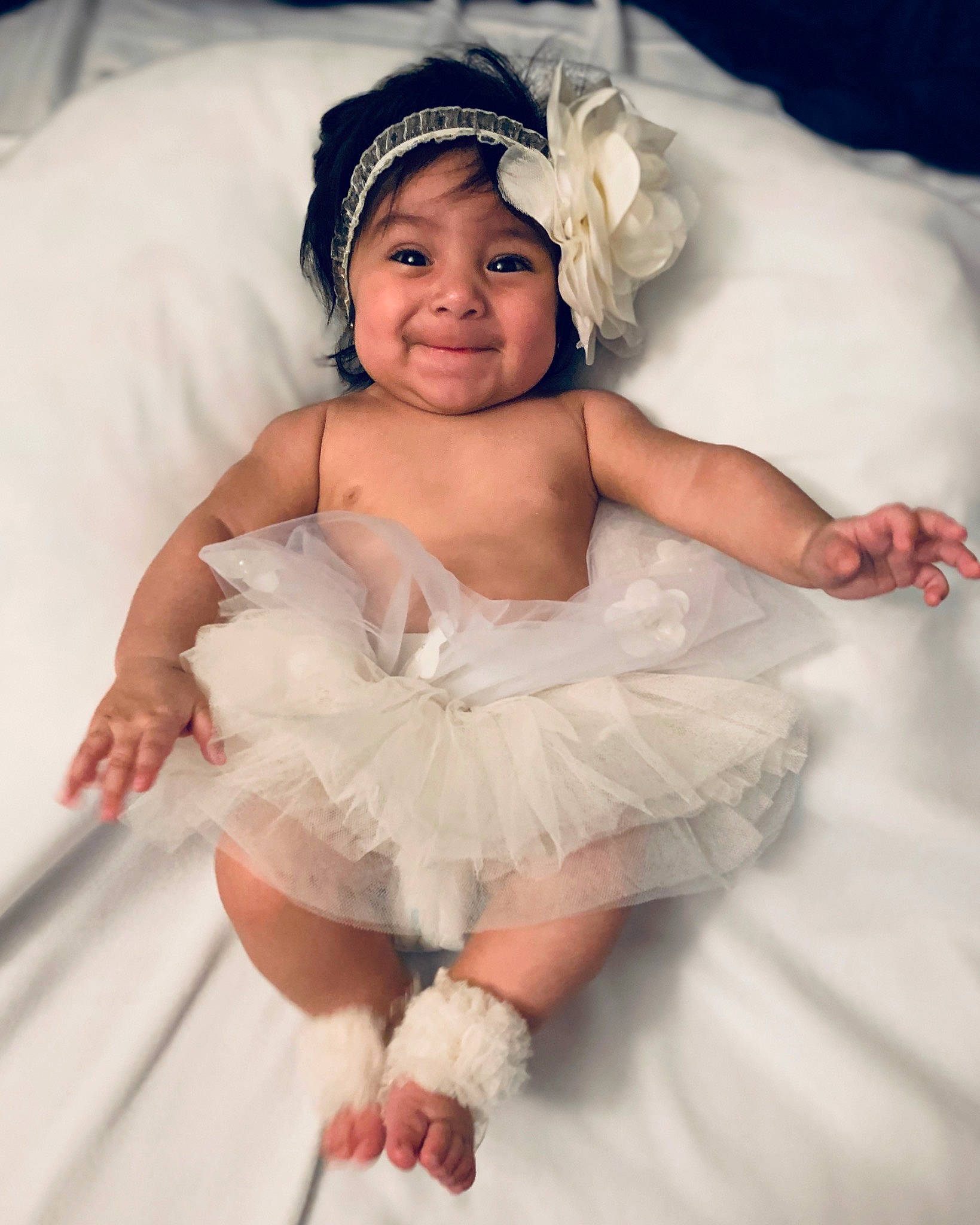 Jessie joined the competition — help win amazing prizes! baby, baby_products, baby_toddler_clothing, child, costume, dress, eye, gown, hair_accessory, hand, happy, headgear, headpiece, joy, person, photography, product, skin, smile, textile