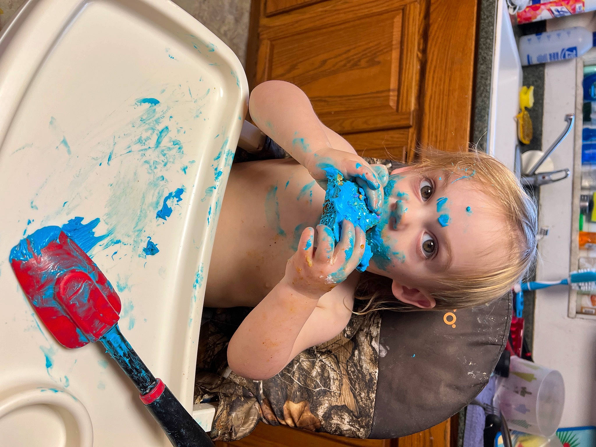 Alexander joined the competition — help win amazing prizes! baby, blue, brush, child, cooking, dishware, electric_blue, finger, fun, paint, person, plastic, plate, play, porcelain, product, room, serveware, tableware, toddler