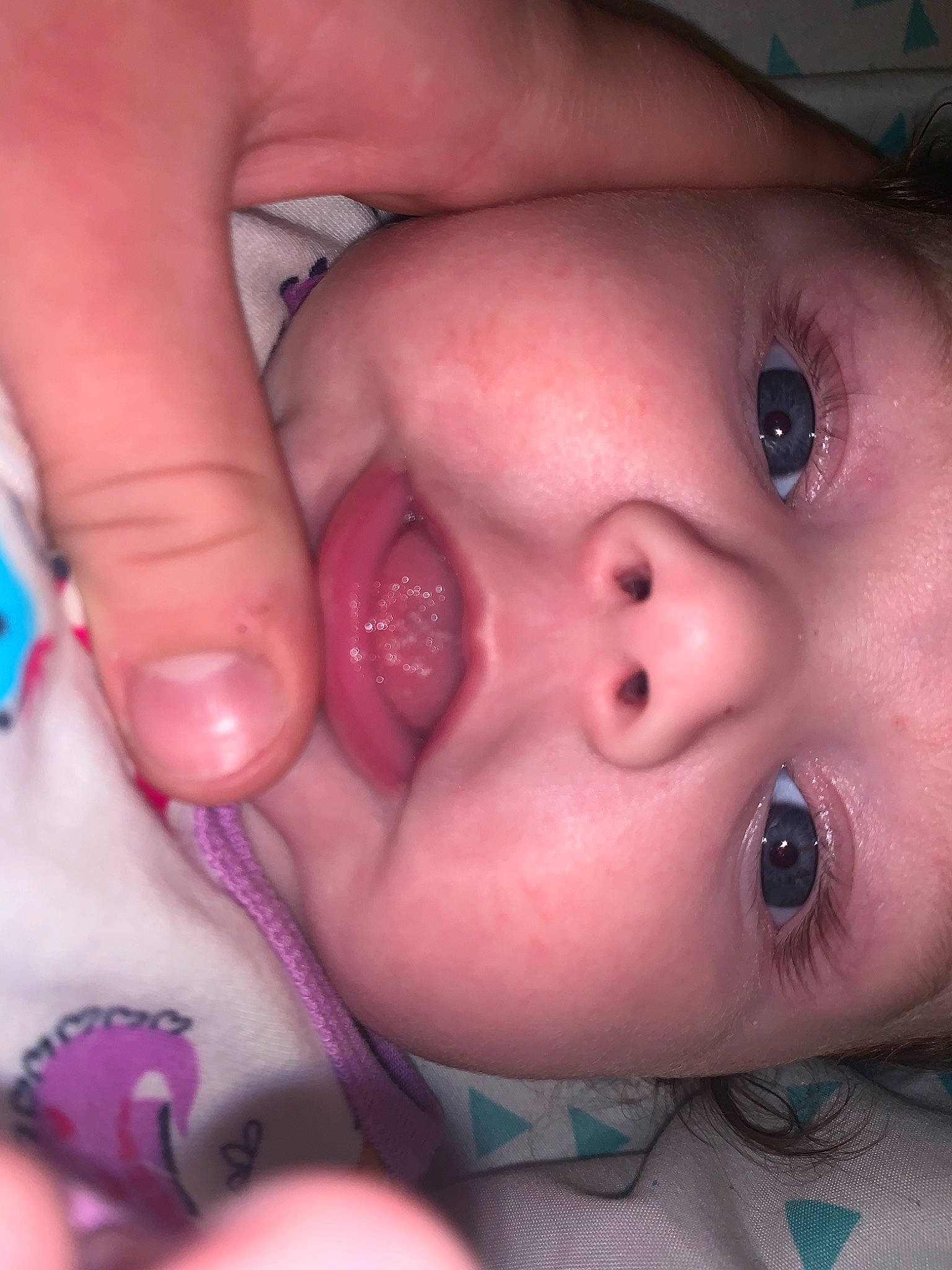 Kyndall joined the competition — help win amazing prizes! baby, cheek, child, chin, close_up, eye, eyebrow, face, facial_expression, finger, forehead, hand, head, iris, lip, mouth, nose, organ, person, pink