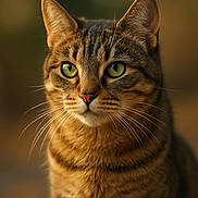 Stain participe au concours pour gagner de l'argent avec cette photo : animal, cat, close_up, cute, domestic_cat, ears, face, feline, focused, fur, green_eyes, head, mammal, nature, outdoor, pet, portrait, soft_background, tabby_cat, whiskers