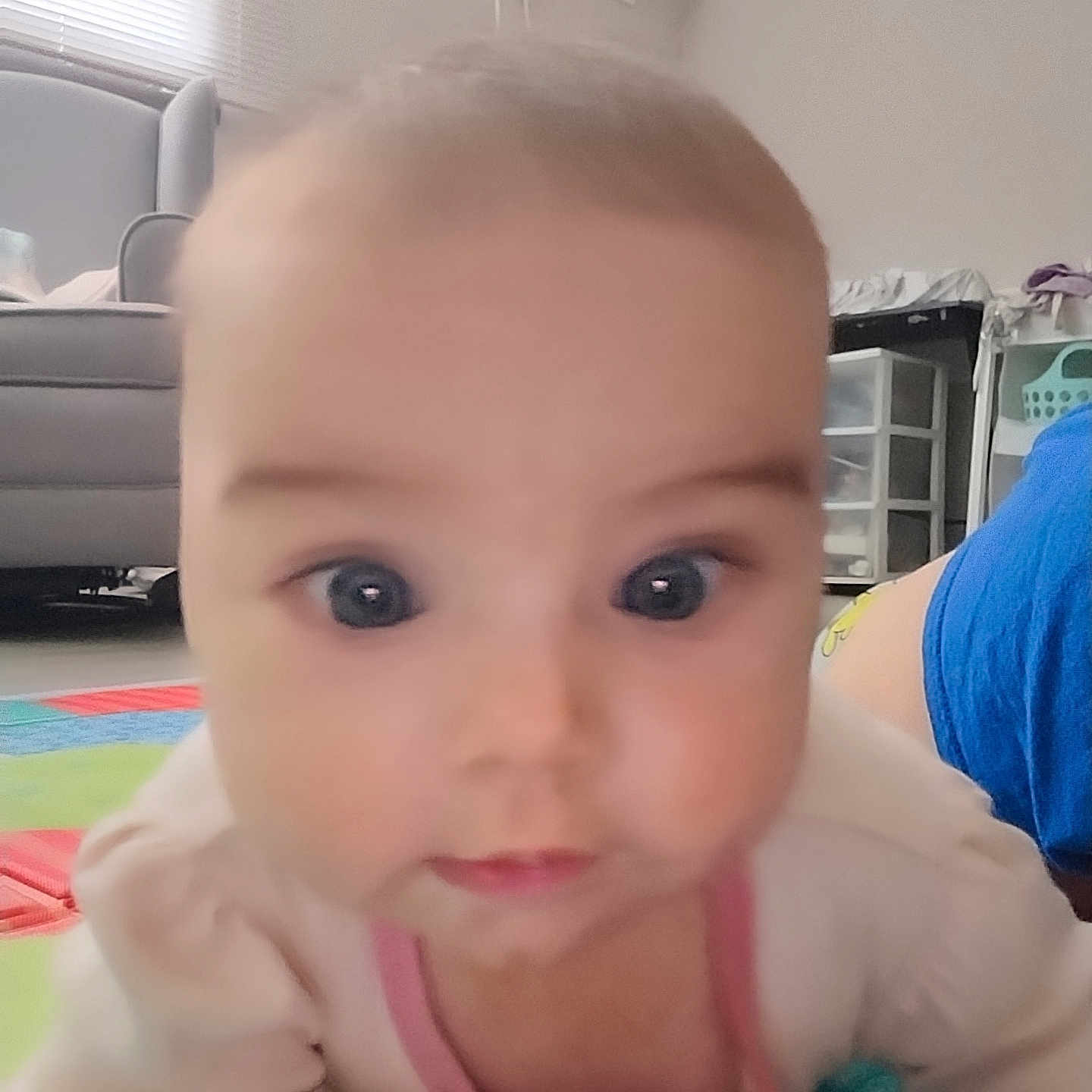 Aria joined the competition — help win amazing prizes! architecture, baby, bed, bedroom, bodypart, building, cosmetics, couch, face, finger, furniture, hand, head, indoors, lipstick, livingroom, person, photography, portrait, room