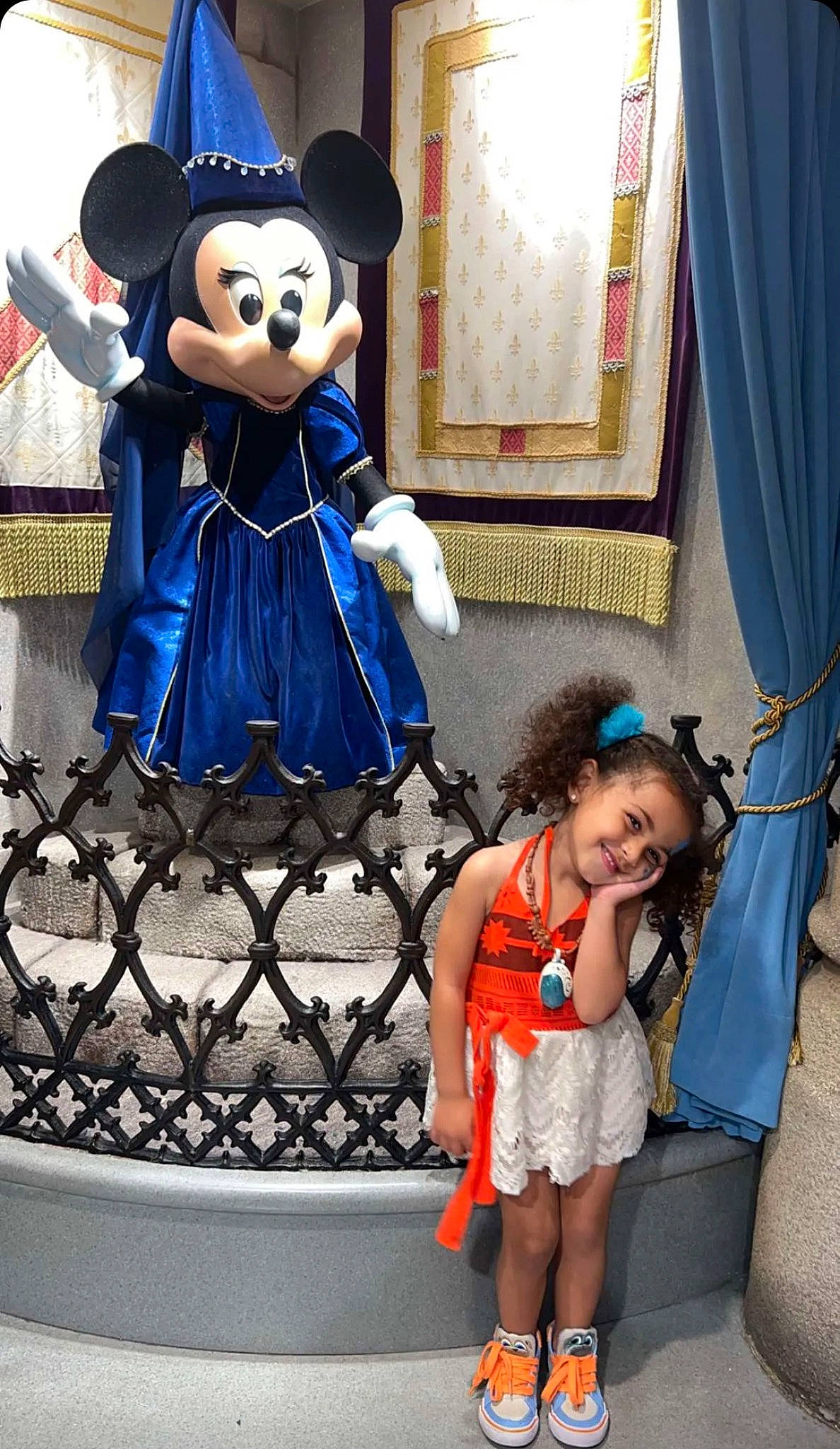 Penelope joined the competition — help win amazing prizes! azure, child, clothing, costume, curtain, electric_blue, event, fun, fur, happy, hat, joy, leisure, mammal, person, smile, snapshot, standing, toddler, tourism