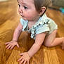 Rayne is registered to the contest to win money with this photo: baby, babycrawling, bodypart, crawling, face, finger, hand, hardwood, head, indoors, interiordesign, person, photography, portrait, wood